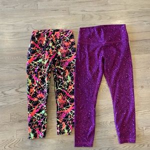 Cropped yoga pants size large- Lululemon and K-DEER